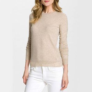 Tory Burch IBERIA Sweater in Light Oat Melange Small Size